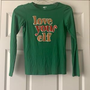 A green, Crazy 8 shirt for Christmas in size XL.